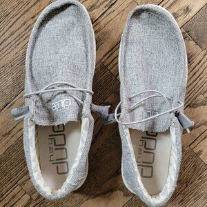 Hey Dude Wally Linen Casual Shoes in Men's Size 10 - Iron Color - New w/o Tags